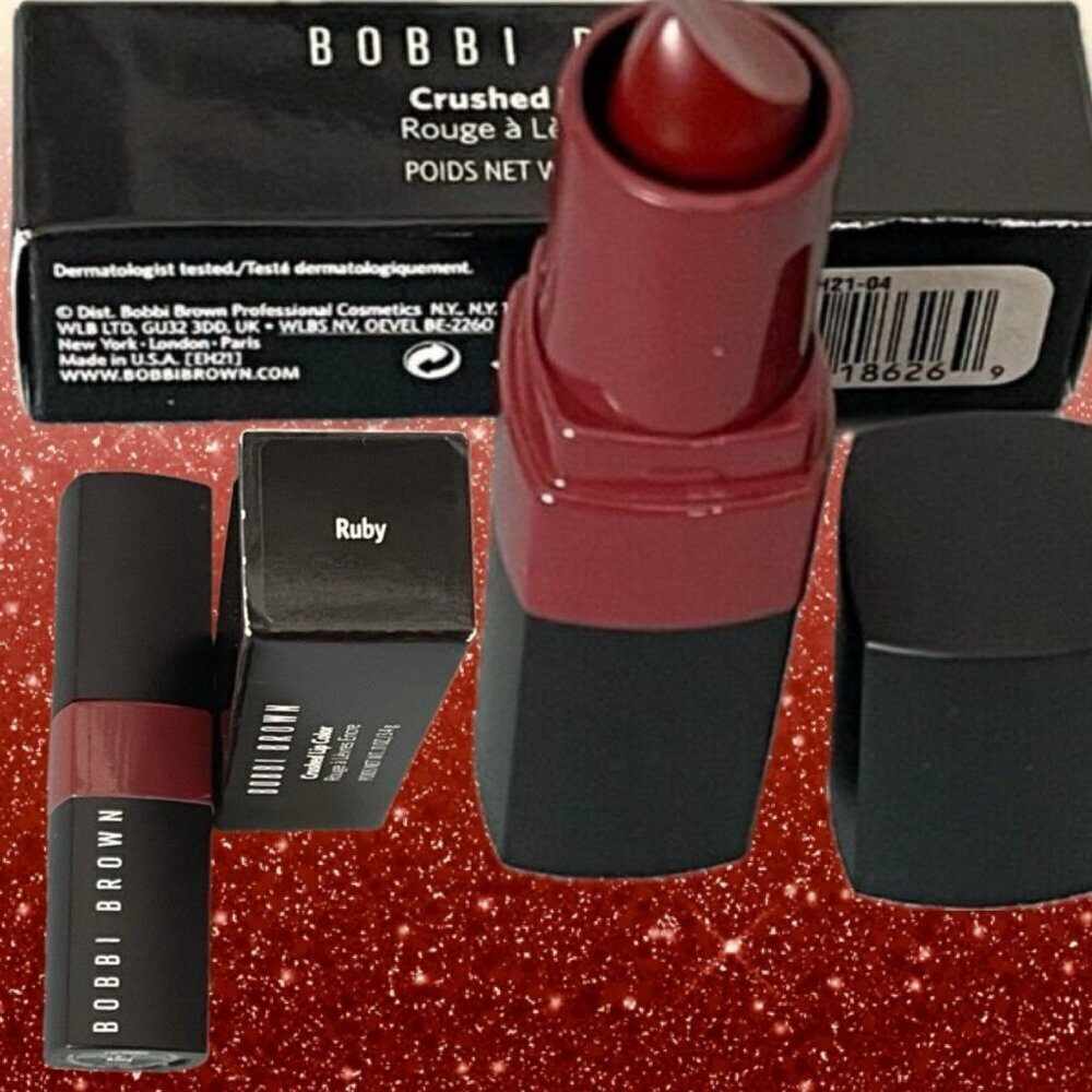 Bobbi Brown Crushed Color Swipe & Go Vitamin Enriched Long Wear Lipstick-Ruby